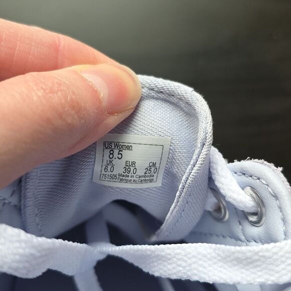 Vans Women's Ward Platform Mono Suede Shoe Lt. Blue Size 8.5 - Picture 8 of 9